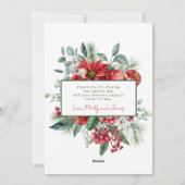 Foto met kerstkaart voor huwelijk en feestdag (Achterkant)