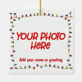 foto met kerstlampjes keramisch ornament (Achterkant)