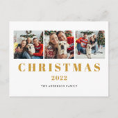 Foto met kerstmis feestdagenkaart (Voorkant)