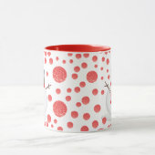 Foto met kerstmis Funny Snowman Coffee Mok (Midden)