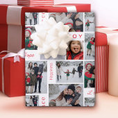 Foto met kerstmis inpakpapier vel