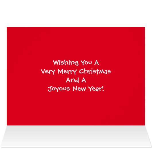 Foto met Kerstmis, Kaart met feestdag (Binnen Horizontaal (Boven))