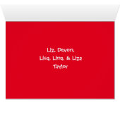 Foto met Kerstmis, Kaart met feestdag (Binnen Horizontaal (Onder))