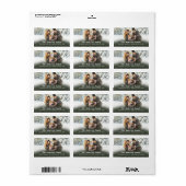 Foto met kerstmis Kaart Return Address Etiket (Full Sheet)