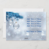 Foto met Kerstmis Ontlegant script 2 Sided Design Feestdagenkaart (Achterkant)