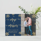 Foto met Kerstmis Zwangerschap Aankondiging Kaarte (Staand voorkant)