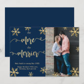 Foto met Kerstmis Zwangerschap Aankondiging Kaarte (Voorkant / Achterkant)