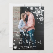 Foto met Kerstmis - Zwangerschapskaart Kaart (Voorkant)