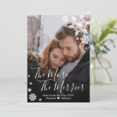 Foto met Kerstmis - Zwangerschapskaart Kaart (Staand voorkant)