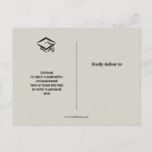 Foto met Laurel Branches - Afstuderen Briefkaart (Achterkant)