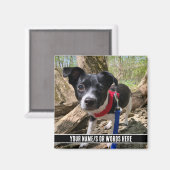 Foto met Maatwerk bij Bottom Modern Magneet (Voorkant / Achterkant)