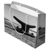 foto met maritiem thema, zwart en wit groot cadeauzakje (Achterkant Gekanteld)