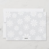 Foto met moderne vormgeving over de volle breedte feestdagenkaart (Achterkant)