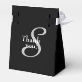 Foto met monogram bedankdoosjes (Achterkant)