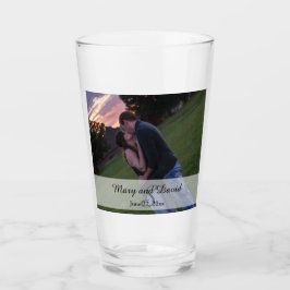 Foto met Monogram Glas