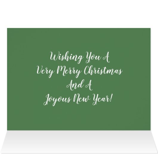 Foto, met naam, vrolijk, kerstkaart (Binnen Horizontaal (Boven))