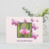  foto met oprechte Bedankt! bedankkaart Kaart (Staand voorkant)