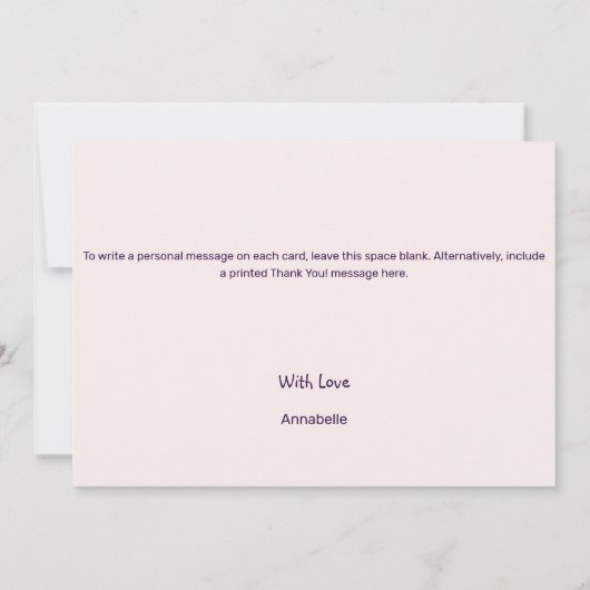  foto met oprechte Bedankt! bedankkaart Kaart (Achterkant)