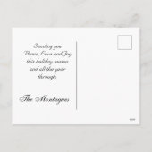 Foto met Pearl Christmas Design Feestdagenkaart (Achterkant)