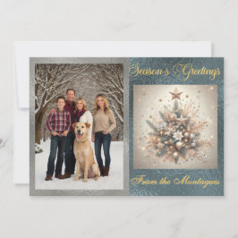 Foto met Pearl Christmas Design Feestdagenkaart