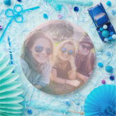 Foto met Regenboogoverlay-effect Papieren Bordje (Feest)