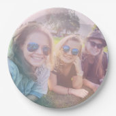 Foto met Regenboogoverlay-effect Papieren Bordje (Voorkant)