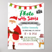 Foto met Santa event sjabloon Poster (Voorkant)