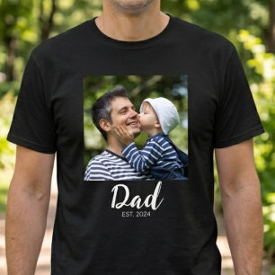 Foto met script 'Dad Established' T-shirt