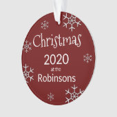 Foto met speciale kerstboom van 2020 ornament (voorkant)