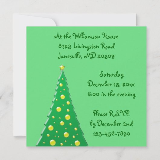 Foto met speciale kerstfeestdagen kaart (Achterkant)