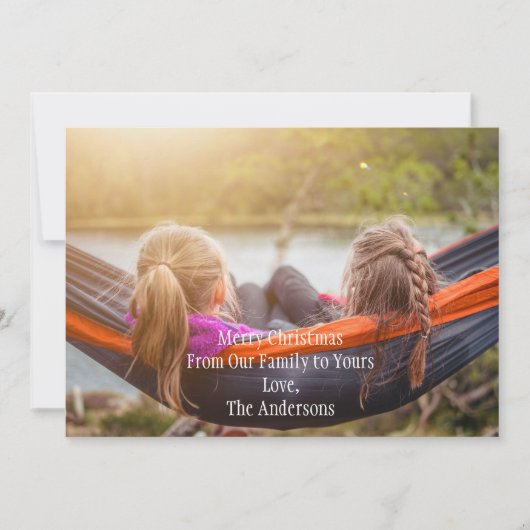 Foto met speciale kerstfeestkaart feestdagenkaart (Voorkant)