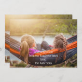 Foto met speciale kerstfeestkaart feestdagenkaart (Voorkant / Achterkant)