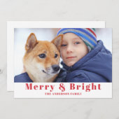 Foto met speciale kerstfeestkaart feestdagenkaart (Voorkant / Achterkant)