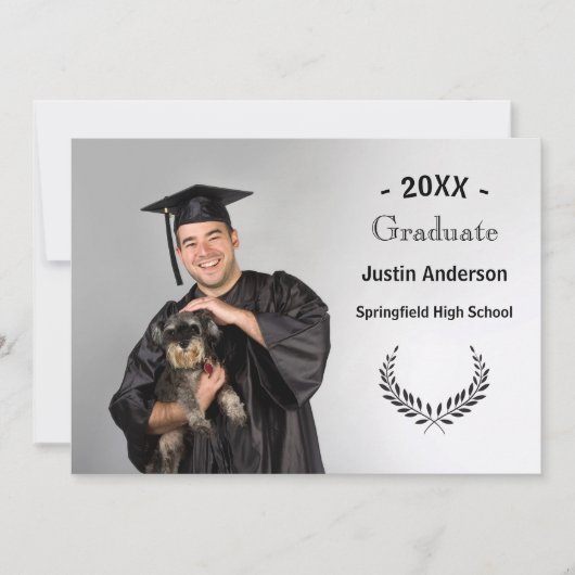 Foto met takken - Afstudeeraankondiging Aankondiging (Voorkant)