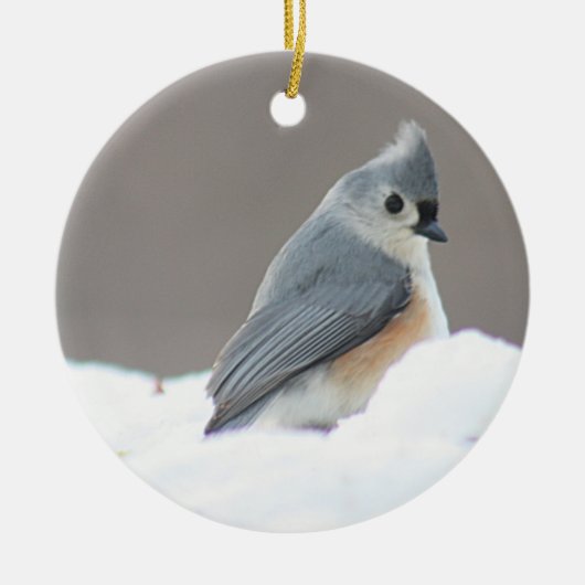 Foto met titel keramisch ornament (Voorkant)