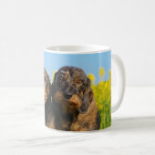 Foto met twee leuke Tekkels Koffiemok (Voorkant rechts)