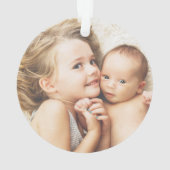 Foto met twee zijden en kerstmis voor Avacado Baby Ornament (achterkant)