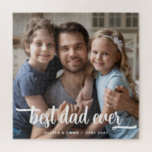 Foto met Vaderdag Beste Papa Ooit tekst