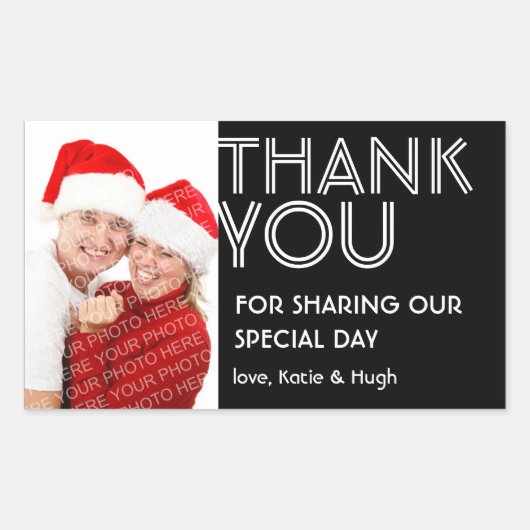 Foto met veel moed bedankt voor het label van de b (Voorkant)