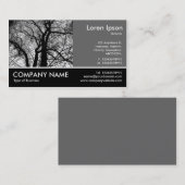Foto met voet - 60-pc grijs - structuur met hoog c visitekaartje (Voorkant / Achterkant)