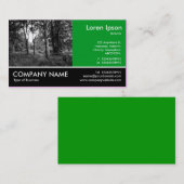 Foto met voetnoten - Groen gras - in de Bossen Visitekaartje (Voorkant / Achterkant)