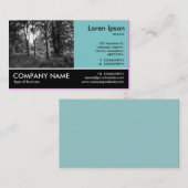 Foto met voetnoten - LT Blue Green - in de Bossen Visitekaartje (Voorkant / Achterkant)