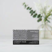 Foto met voettekst - 60 pc grijs - Op Art Visitekaartje (Staand voorkant)