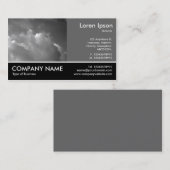 Foto met voettekst - 60pc grijs - Evening Sky Visitekaartje (Voorkant / Achterkant)
