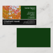 Foto met voettekst - DK Green - Autumn Leaves Visitekaartje (Voorkant / Achterkant)