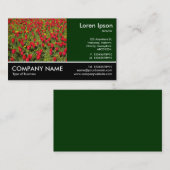 Foto met voettekst - DK Green - Red Tulips Visitekaartje (Voorkant / Achterkant)