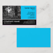 Foto met voettekst - Sky Blue - in de Bossen Visitekaartje (Voorkant / Achterkant)