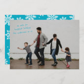 Foto met volledig kader en modern ontwerp feestdagenkaart (Voorkant / Achterkant)