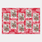 Foto met Whimsical Branches Merry Kerstmis Inpakpapier Vel (Voorkant)