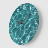 Foto met White Numbers Wall Clock Grote Klok (Hoek)